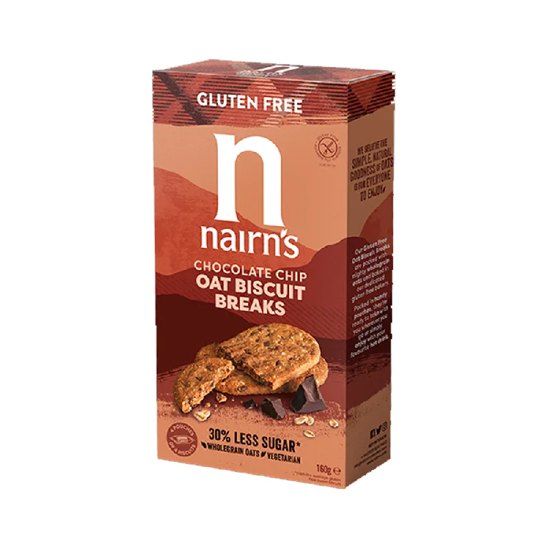 Nairn's Gluten Free Chocolate Chip Oat Biscuit Breaks