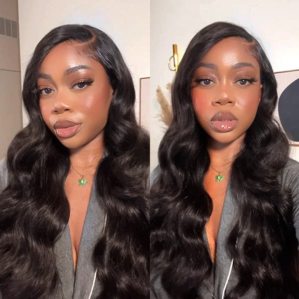 premium synthetic wigs for everyday styling -OQHAIR Ocean Wave Hair Wear Go Glueless Wigs 4x6 Pre Cut HD Lace Closure Wigs With Pre Plucked Nautral Hairline