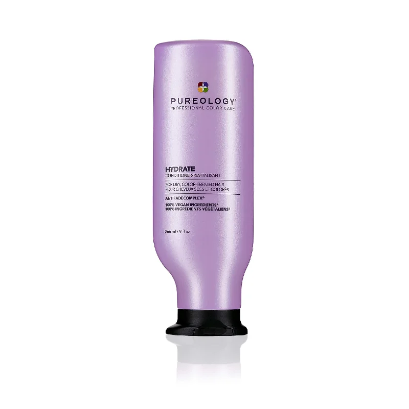 hair mask for dry, damaged hair-PUREOLOGY HYDRATE CONDITIONER FOR DRY COLOURED HAIR 266ML