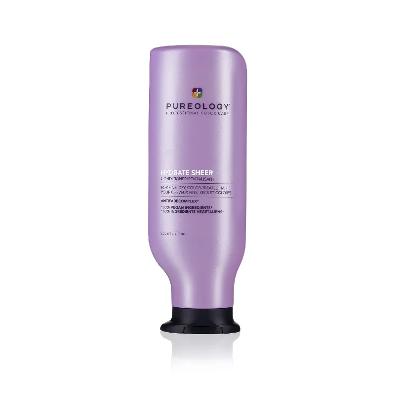 keratin-infused shampoo for frizz control-PUREOLOGY HYDRATE SHEER CONDITIONER 266ML