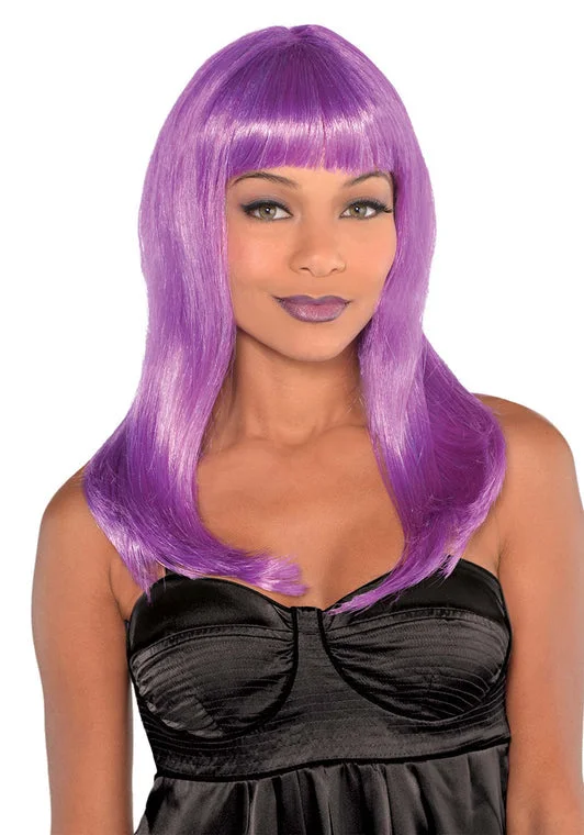 short textured wigs for modern edge -Purple Electic Wig | 1ct