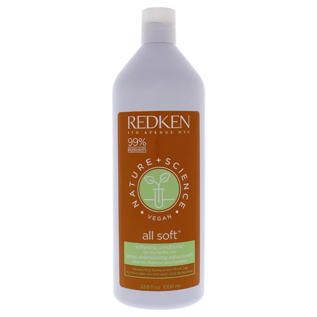 best leave-in conditioner for dry hair-Redken Nature Plus Science All Soft Conditioner by Redken for Unisex - 33.8 oz Conditioner