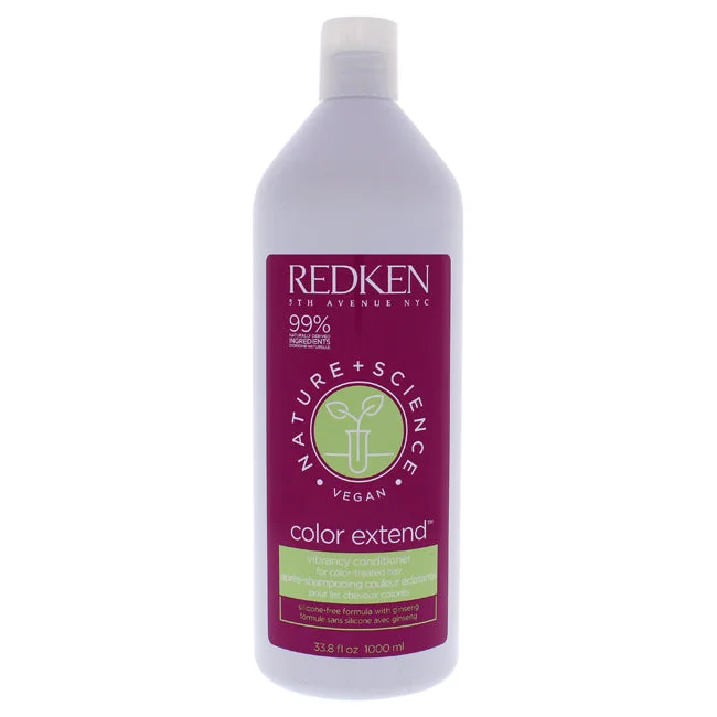 hair oil for moisture and shine-Redken Nature Plus Science Color Extend Conditioner by Redken for Unisex - 33.8 oz Conditioner