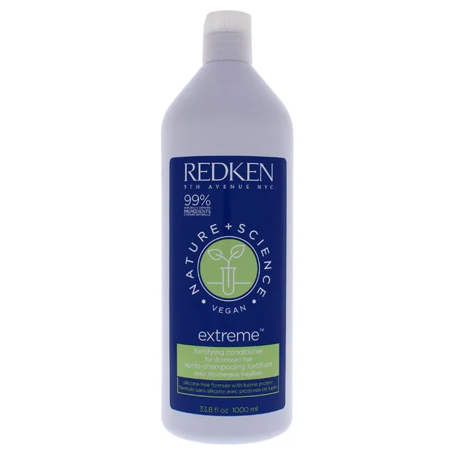 volume boosting shampoo for flat hair-Redken Nature Plus Science Extreme Conditioner by Redken for Unisex - 33.8 oz Conditioner