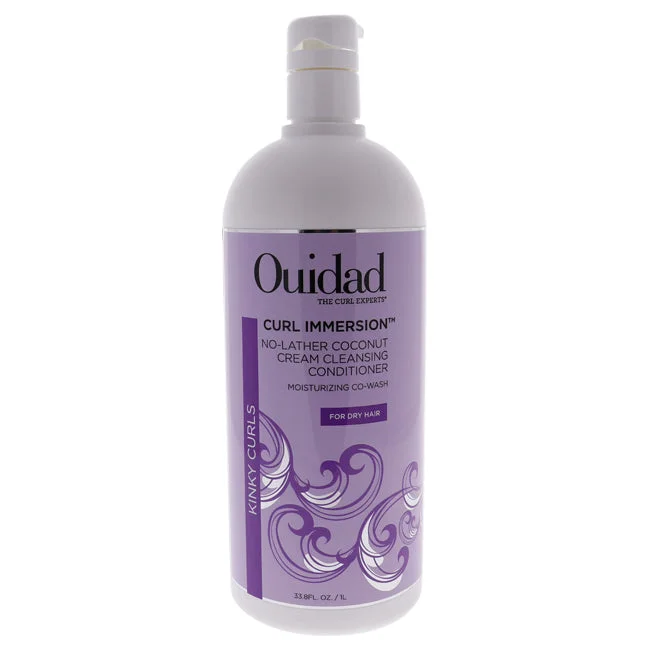 hair treatment for healthy scalp and growth-Ouidad Curl Immersion No-Lather Coconut Cream Cleansing Conditioner by Ouidad for Unisex - 33.8 oz Conditioner