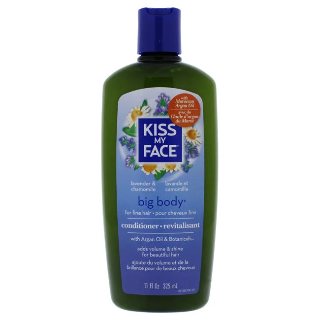 organic hair care products for frizzy hair-Kiss My Face Big Body Conditioner - Lavender and Chamomile by Kiss My Face for Unisex - 11 oz Conditioner