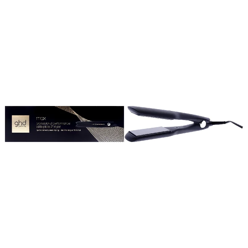 anti-frizz hair oil for curly hair-GHD GHD Max Wide Plate Styler - Black by GHD for Unisex - 2 Inch Flat Iron