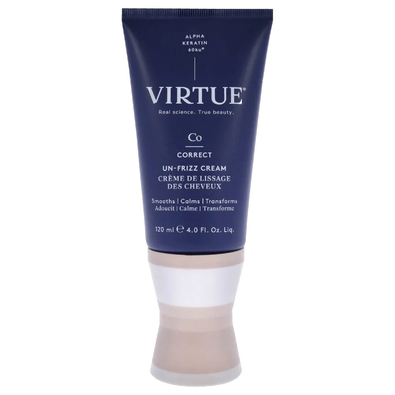 moisturizing conditioner for dry, curly hair-Virtue The Polish Un Frizz Cream by Virtue for Unisex - 4 oz Cream