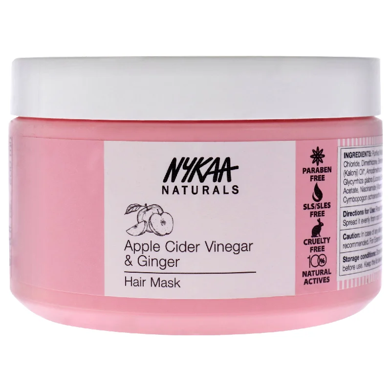 deep repair shampoo for dry curly hair-Nykaa Naturals Hair Mask - Apple Cider Vinegar and Ginger by Nykaa Naturals for Women - 6.76 oz Masque