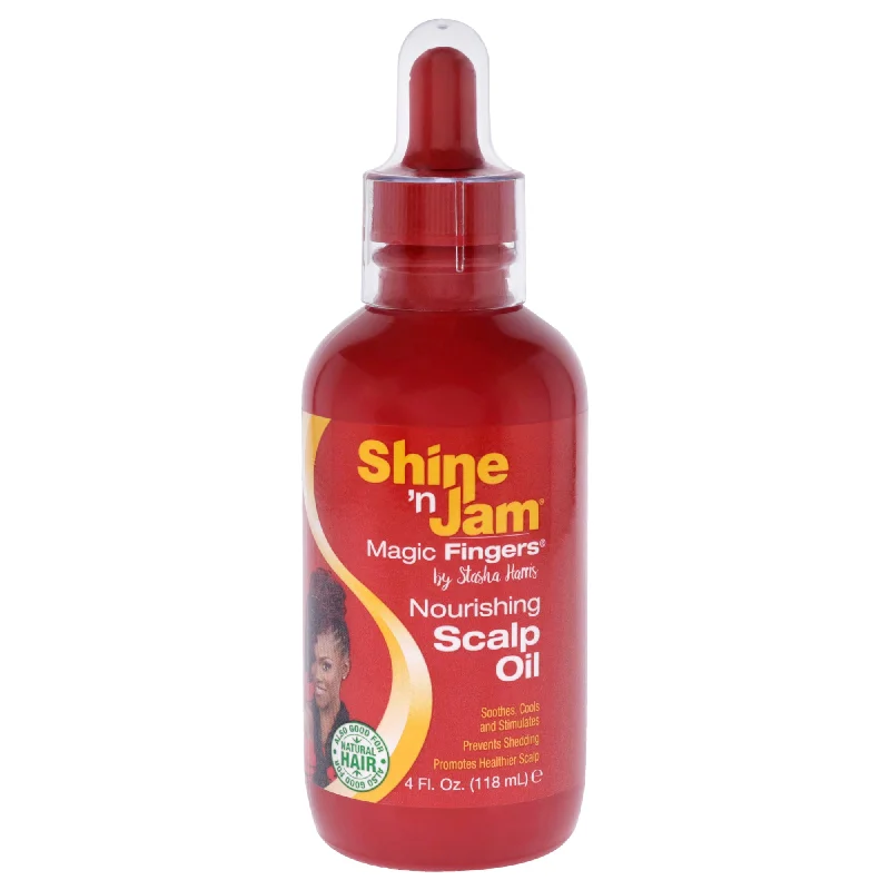 hair serum for smooth and shiny hair-Ampro Shine-n-Jam Magic Fingers Scalp Oil by Ampro for Women - 4 oz Oil