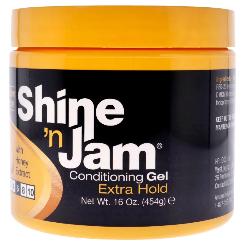 hair care routine for fast hair growth-Ampro Shine-n-Jam Conditioning Gel Extra Hold by Ampro for Women - 16 oz Gel