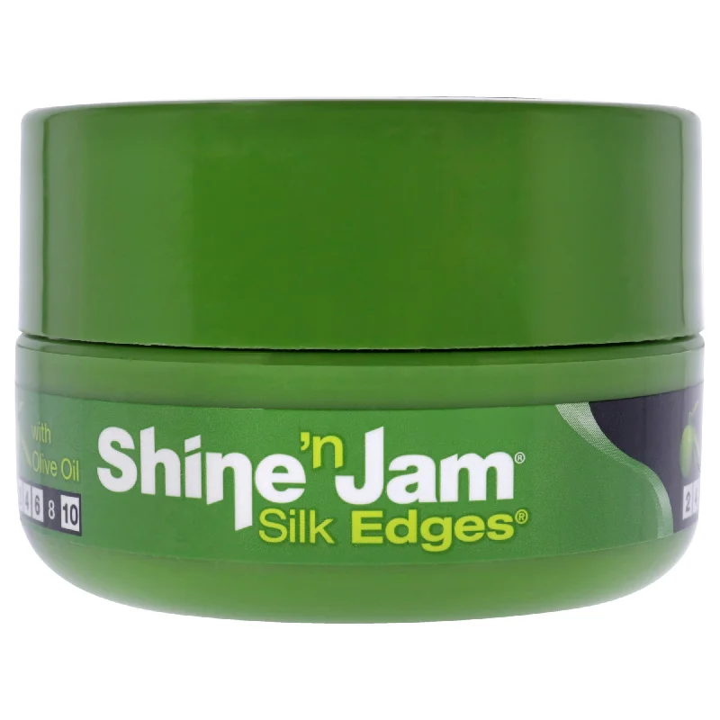 best anti-frizz hair mask for coarse hair-Ampro Shine-n-Jam Silk Edges by Ampro for Women - 2.25 oz Gel