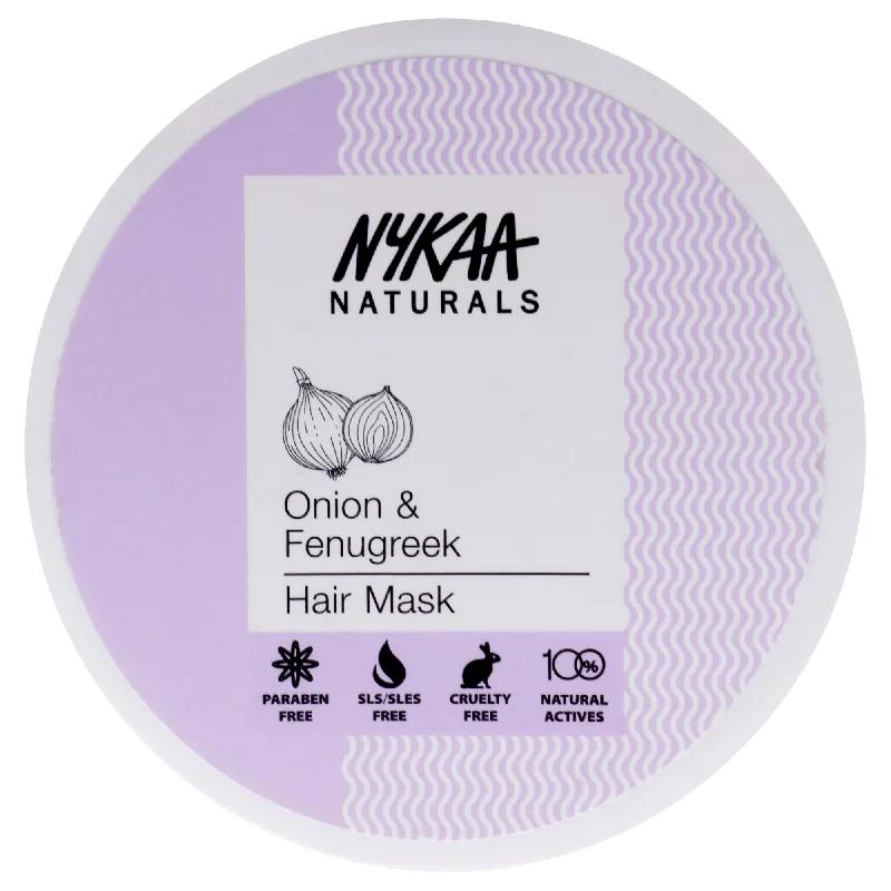 hair products for reducing scalp irritation-Nykaa Naturals Hair Mask - Onion and Fenugreek by Nykaa Naturals for Women - 6.76 oz Masque