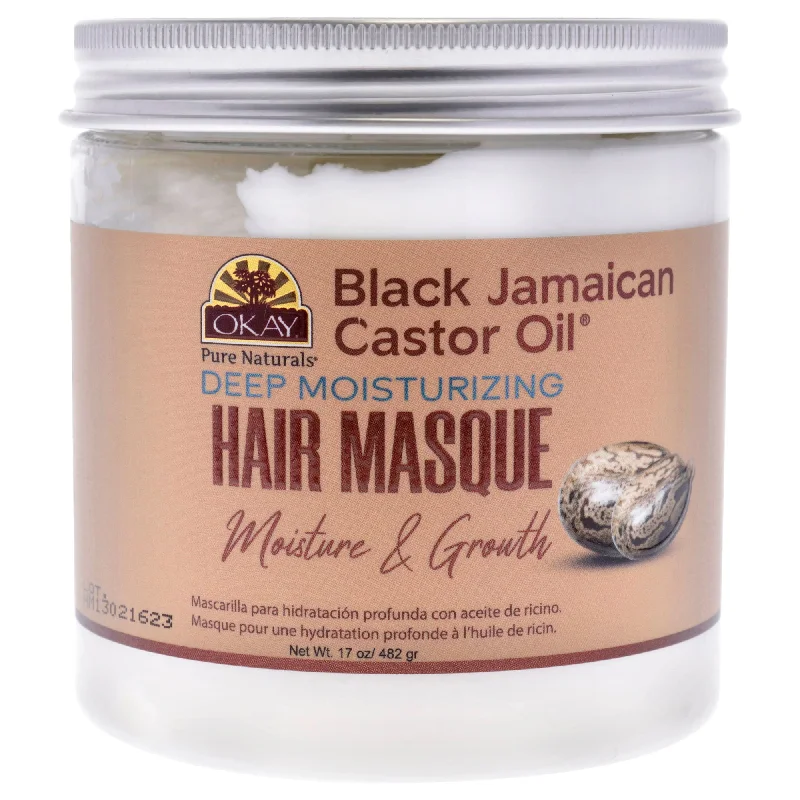 best hair care products for dry scalp-Okay Black Jamaican Castor Oil Hair Masque by Okay for Unisex - 17 oz Masque