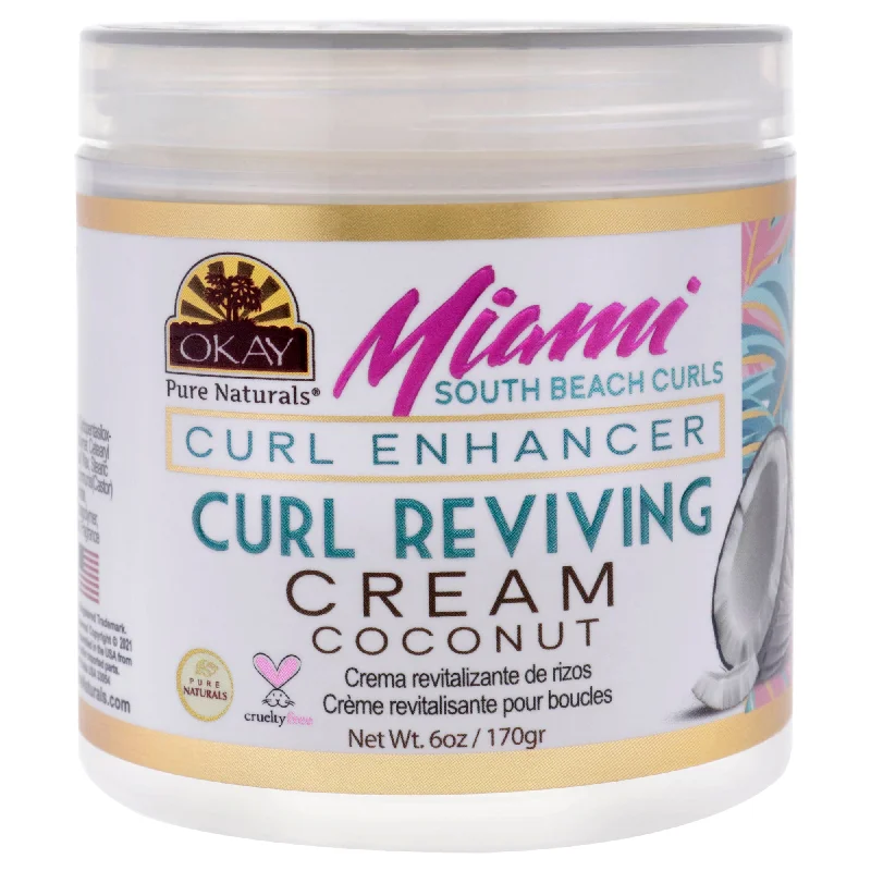 deep conditioning spray for damaged hair-Okay Miami South Beach Curls - Curl Enhancing by Okay for Women - 6 oz Cream