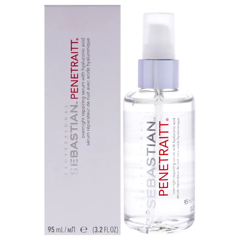 anti-frizz shampoo for curly textured hair-Sebastian Penetraitt Overnight Repairing Serum by Sebastian for Unisex - 3.2 oz Serum