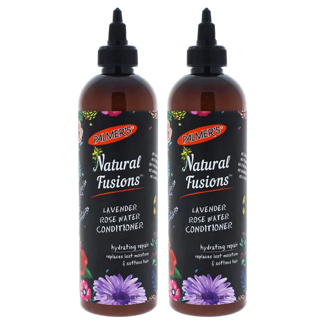 keratin-enriched hair products for frizz control-Palmers Natural Fusions Lavender Rose Water Conditioner - Pack of 2 by Palmers for Unisex - 12 oz Conditioner