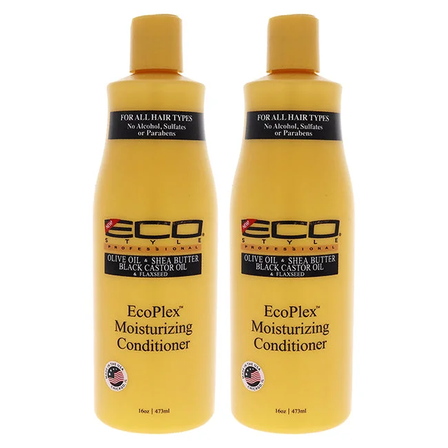 best oils for hair growth and shine-Ecoco Eco Style EcoPlex Moisturising Conditioner by Ecoco for Unisex - 16 oz Conditioner - Pack of 2