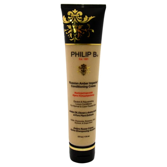 organic hair treatment for split ends-Philip B Russian Amber Imperial Conditioning Creme by Philip B for Unisex - 6 oz Conditioner