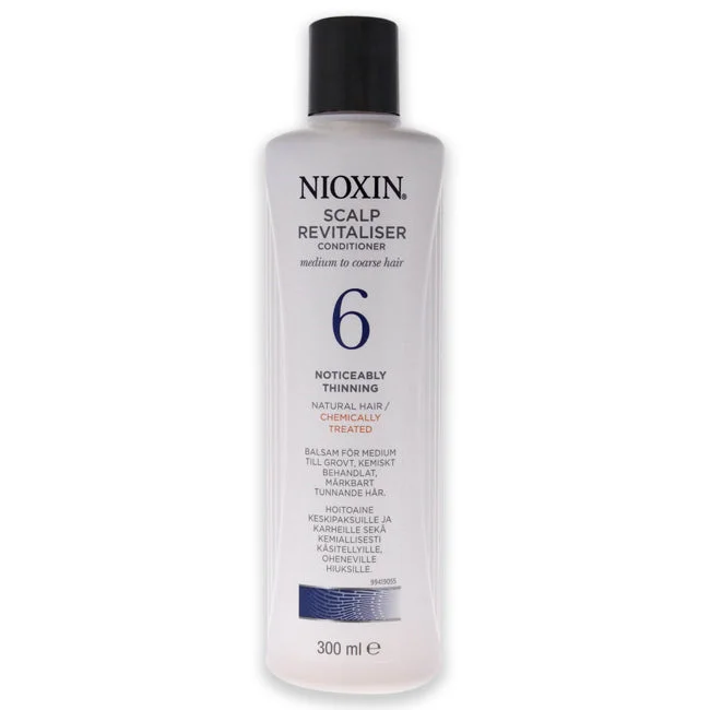 nourishing leave-in treatment for curly hair-Nioxin System 6 Scalp Therapy Conditioner by Nioxin for Unisex - 10.1 oz Conditioner