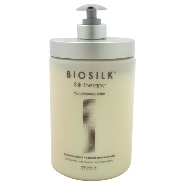 best protein treatments for dry hair-Biosilk Silk Therapy Conditioning Balm by Biosilk for Unisex - 25 oz Conditioner