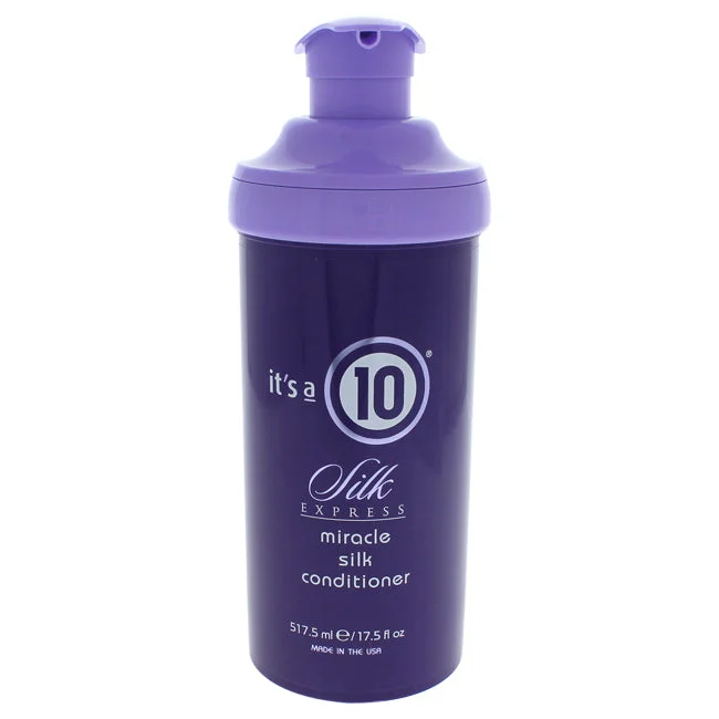 anti-frizz hair spray for curly hair-Its A 10 Silk Express Miracle Silk Conditioner by Its A 10 for Unisex - 17.5 oz Conditioner