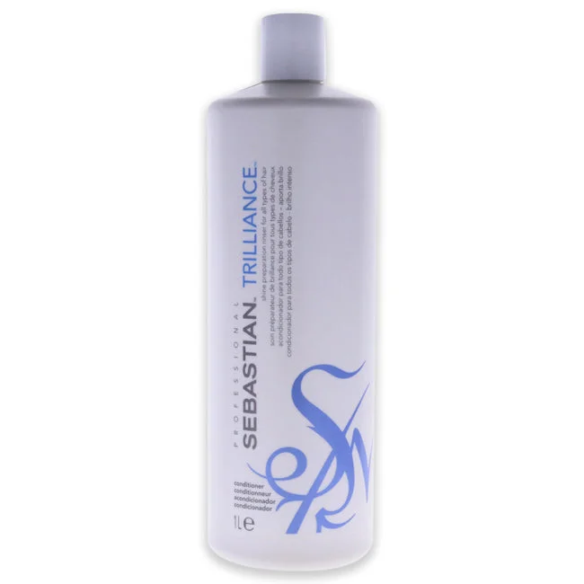 nourishing conditioner for fine hair-Sebastian Trilliance Shine Conditioner by Sebastian for Unisex - 33.8 oz Conditioner