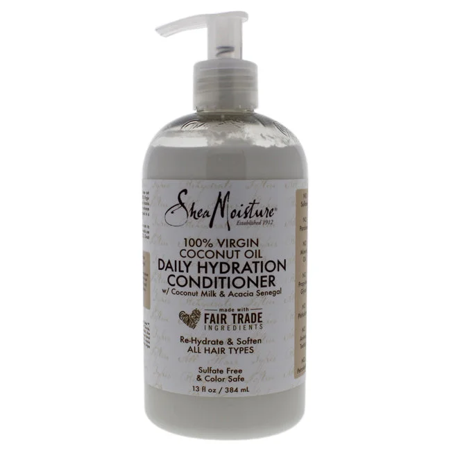 moisturizing shampoo for fine hair-Shea Moisture 100 Percent Virgin Coconut Oil Daily Hydration Conditioner by Shea Moisture for Unisex - 13 oz Conditioner