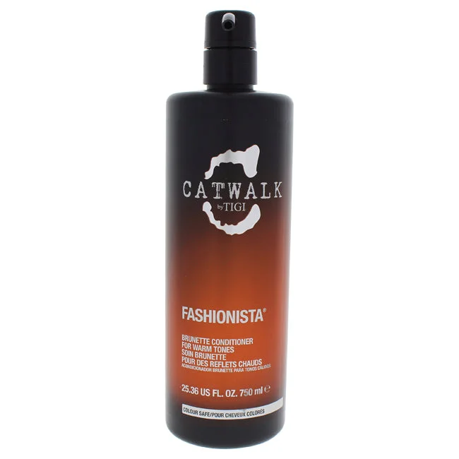 anti-frizz hair products for smooth curls-TIGI Catwalk Fashionista Brunette Conditioner by TIGI for Unisex - 25.36 oz Conditioner