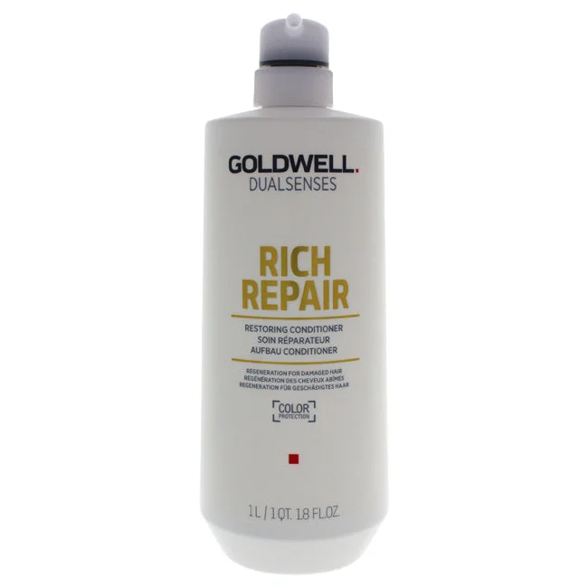 clarifying shampoo for dry hair-Goldwell Dualsenses Rich Repair Conditioner by Goldwell for Unisex - 34 oz Conditioner