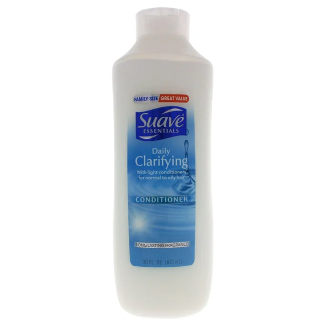 protein treatment for curly hair-Suave Daily Clarifying Conditioner by Suave for Unisex - 30 oz Conditioner