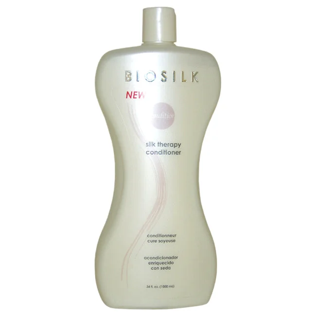 hair care products for soft, smooth curls-Biosilk Silk Therapy Conditioner by Biosilk for Unisex - 34 oz Conditioner