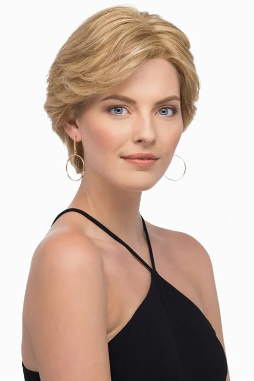 Sabrina Remy Human Hair Wig By Estetica | Short, Straight | Lace Front | Hand Tied| Full Mono Cap