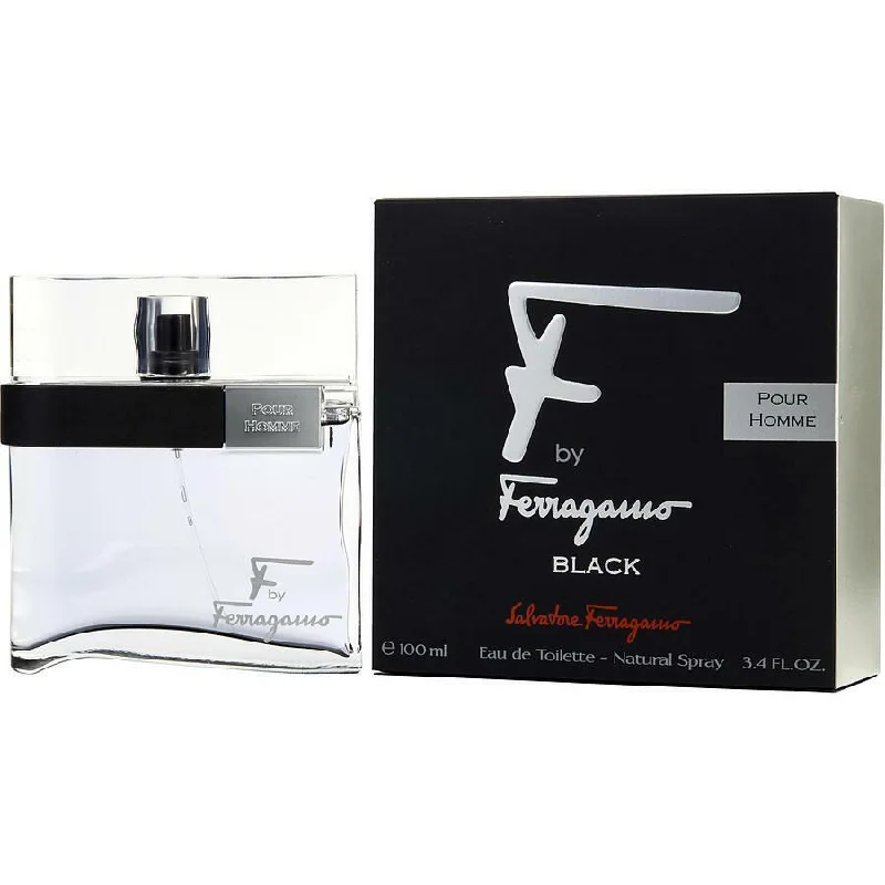 Salvatore Ferragamo Men's F Black Pour Homme EDT 3.4 oz