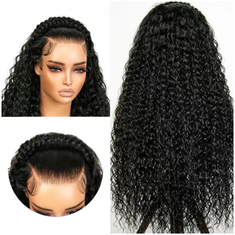 high-quality curly wigs for a flawless finish -NEW 13x6 “Snatched” Burmese Wavy Lace Frontal Wig