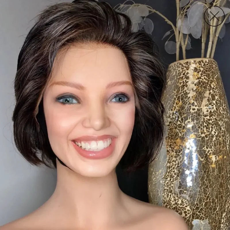 short textured wigs for modern edge -Stacy