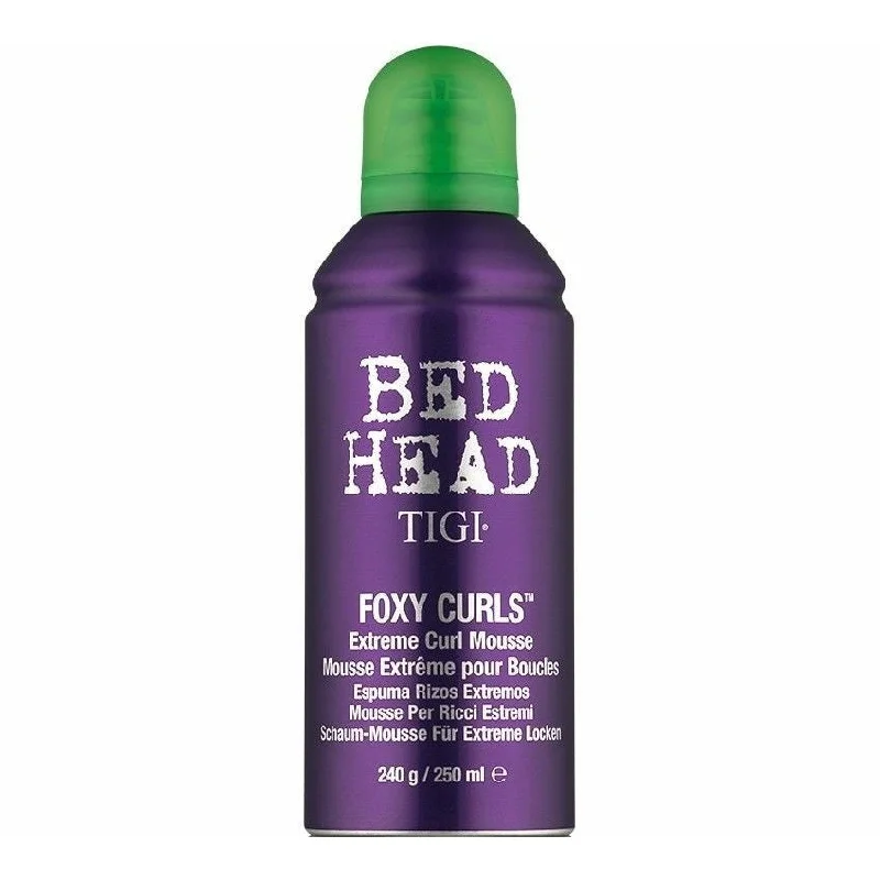 organic hair treatment for split ends-Tigi Bed Head Foxy Curls Extreme Curl Mousse 8.45 oz New Packaging