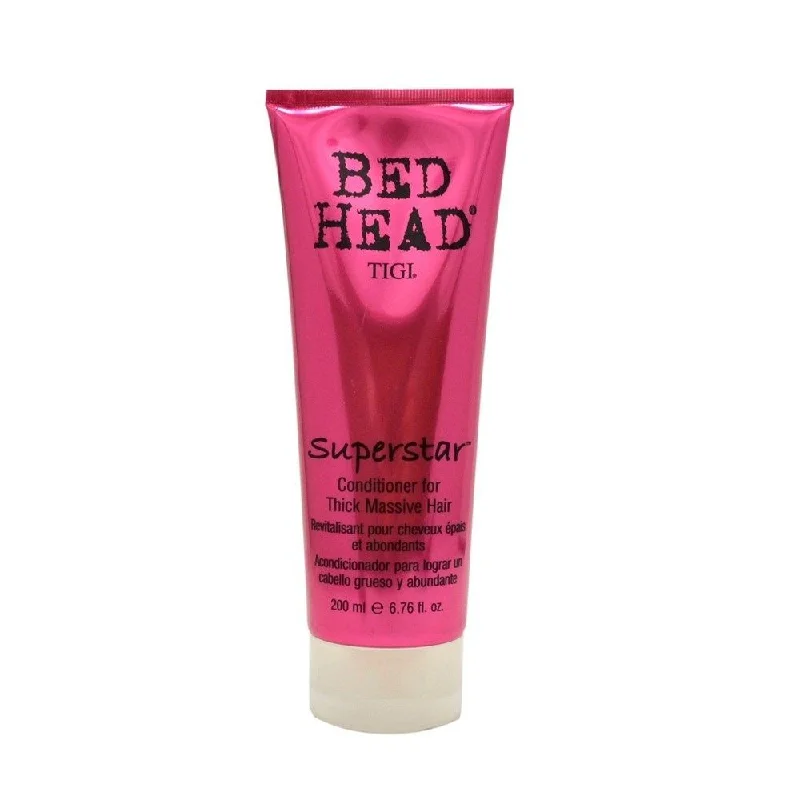 hair care products for soft, smooth curls-TIGI Bed Head Superstar Conditioner Thick Massive Hair 6.76 oz