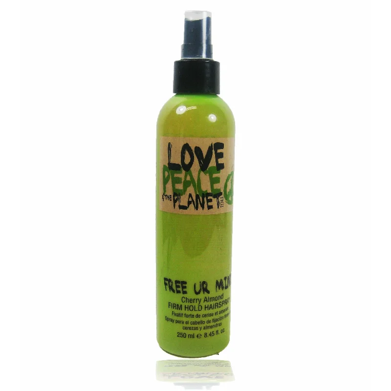 natural products for hair growth and strength-Tigi Love Peace & The Planet Free Ur Mind Hairspray 8.45 oz