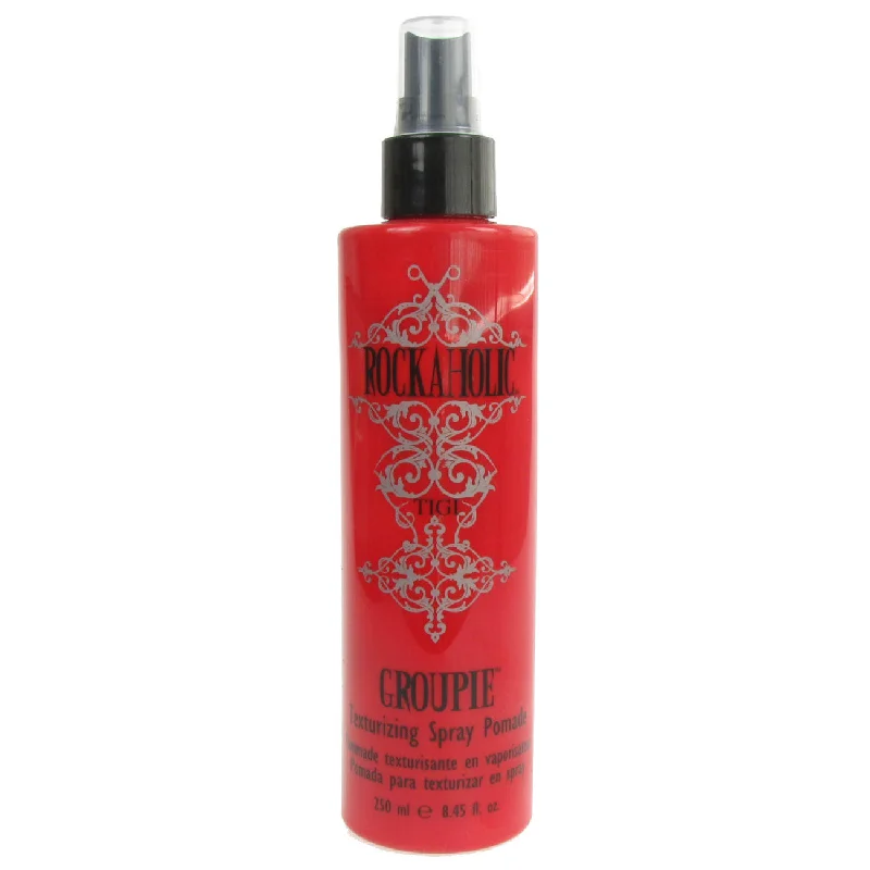 hair care for soft and silky hair-Tigi Rockaholic Groupie Texturizing Spray Pomade 8.45 oz