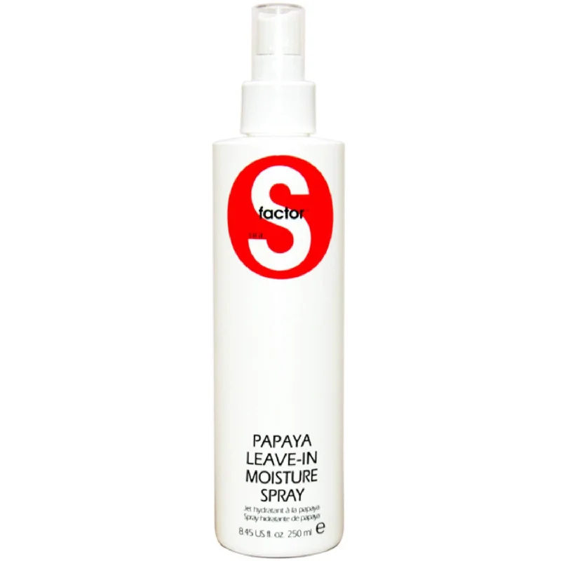 moisturizing hair oil for dry ends-Tigi S-factor Papaya Leave-In Moisture Spray 8.45 oz