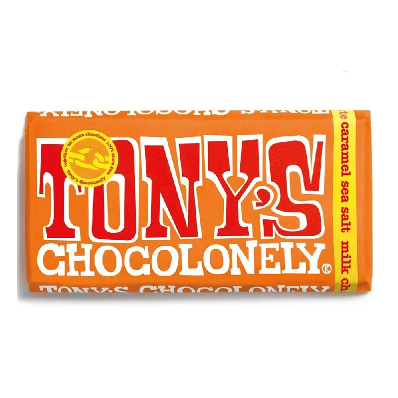 Tony's Chocolonely Milk Caramel Sea Salt Chocolate Bar