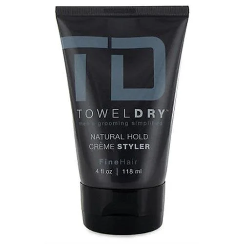 best shampoo for dry scalp and dandruff-Towel Dry Natural Hold Creme Styler for Men 4 oz