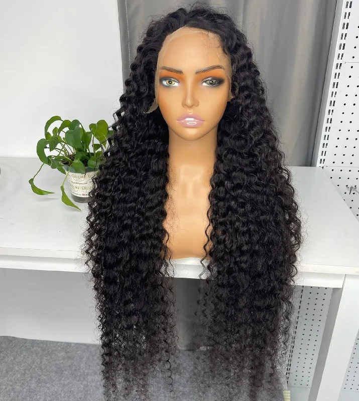 braided wigs for easy and stylish protection -TR Custom Frontal Wig High-end HD #1B 13x4