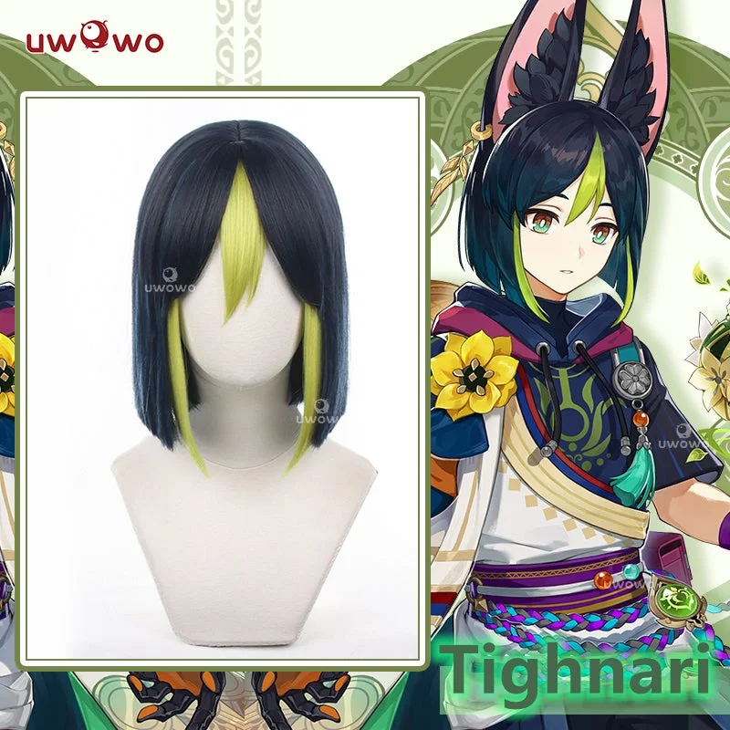 wigs for people with hair loss or thinning hair -【Pre-sale】Uwowo Genshin Impact: Tighnari Cosplay Wig Man Wig Short Hair