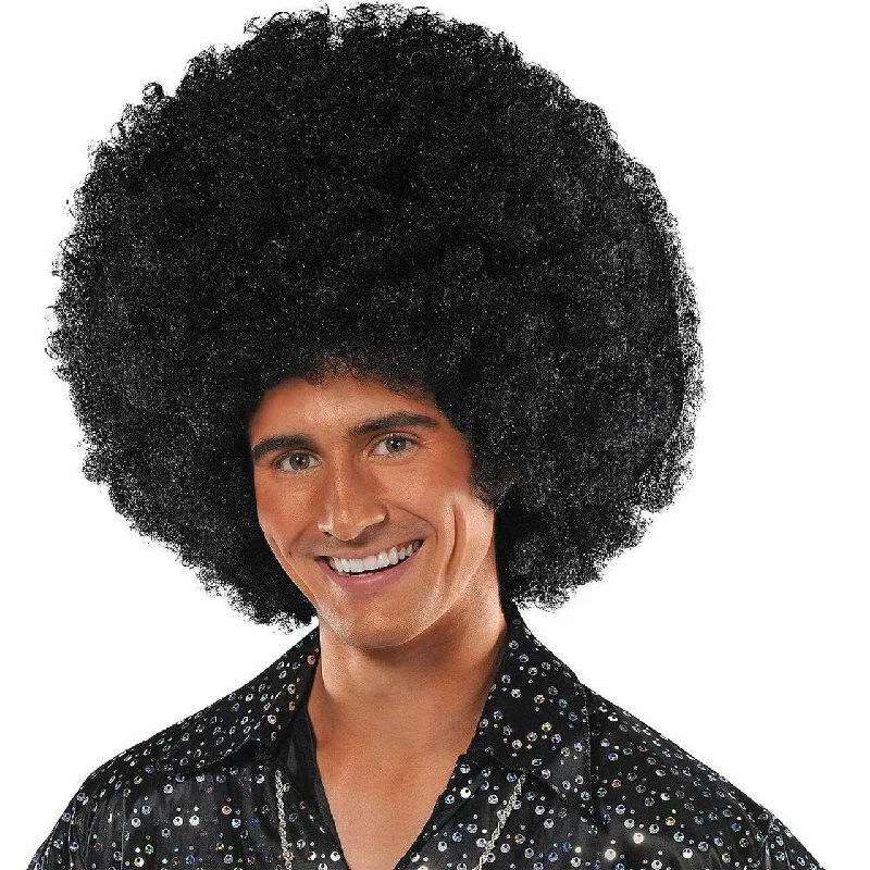 heat-friendly wigs for easy styling with tools -Worlds Biggest Afro Wig | 1ct